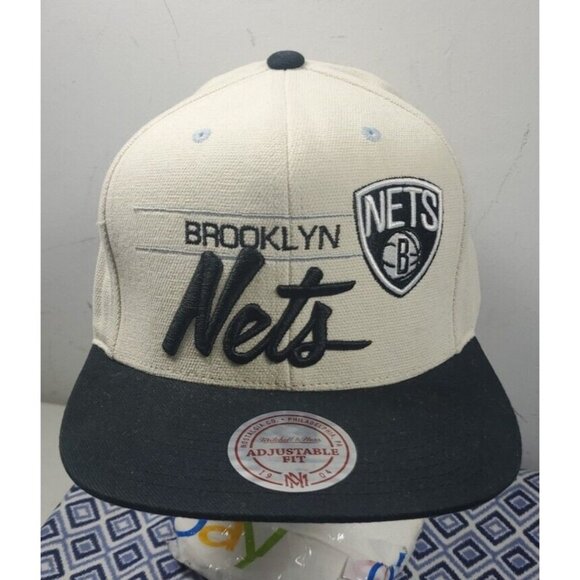 Mitchell & Ness NBA Brooklyn Nets Snapback Hat Cap - Picture 1 of 16
